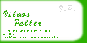 vilmos paller business card